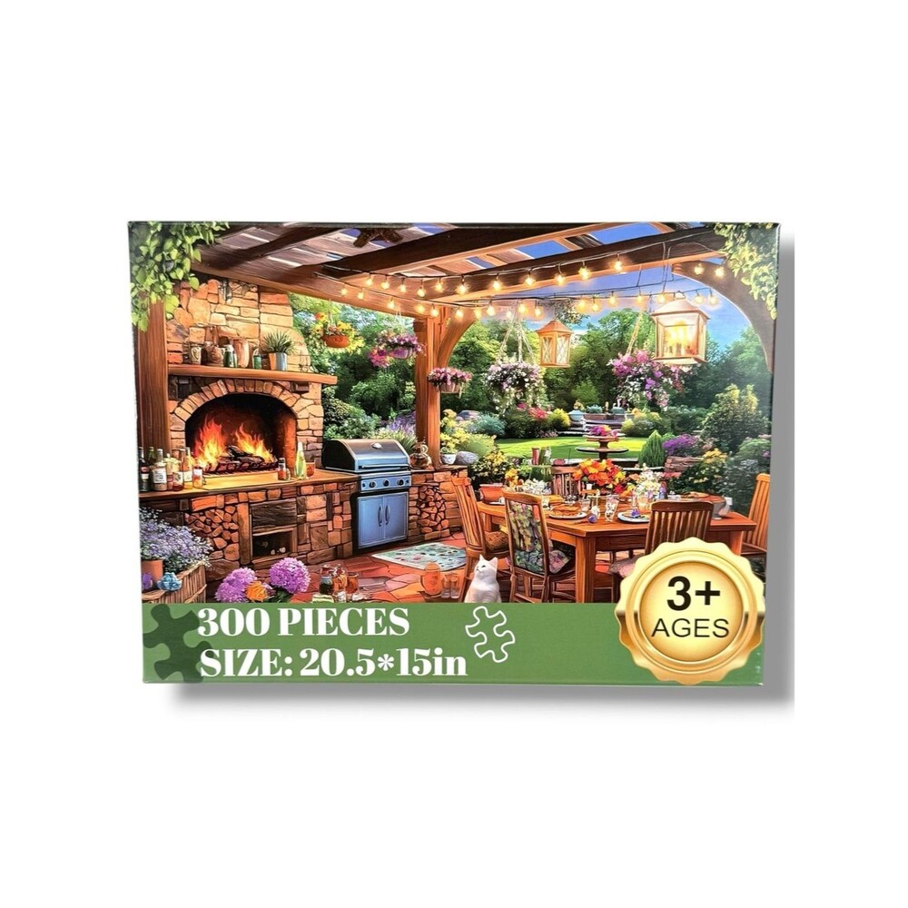 🧩 300 Piece Jigsaw Puzzle Manor Cat Outdoor